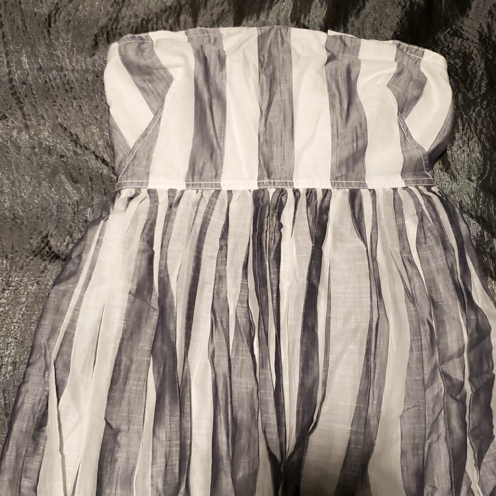 J. Crew gauzy cotton strapless dress, sz 4